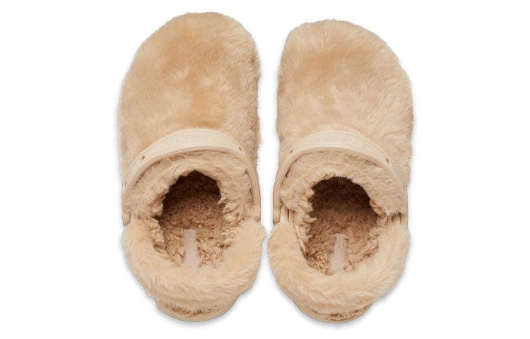 (WMNS) Crocs Classic Fur Sure Clogs 'Chai' 207303-212