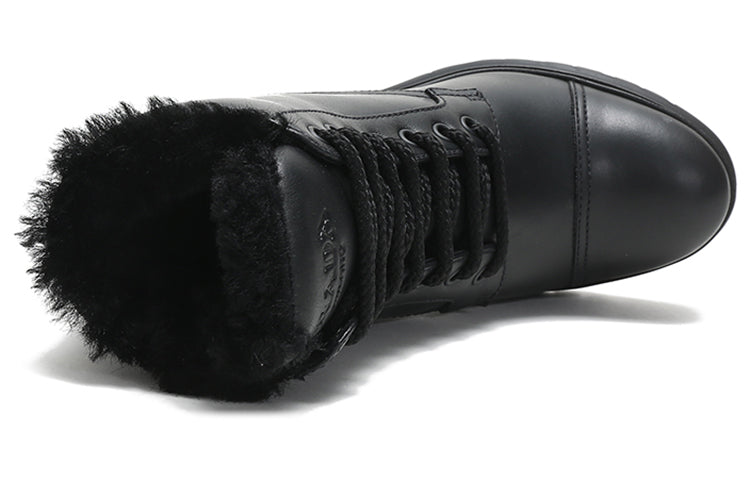 (WMNS) PRADA Fur Lined Ankle Boots 'Black' 1T584L_3KK9_F0002_F_ZF55