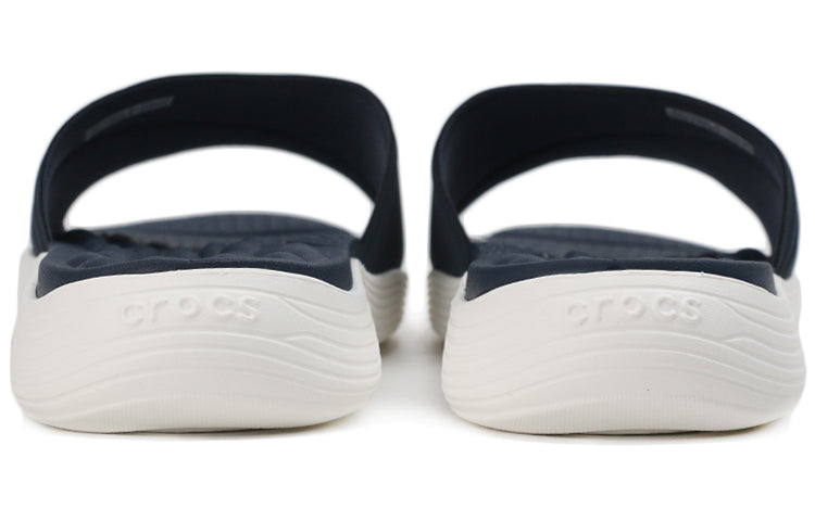 (WMNS) Crocs Reviva Lightweight Cozy Flat Casual Deep Blue Slippers 205474-462