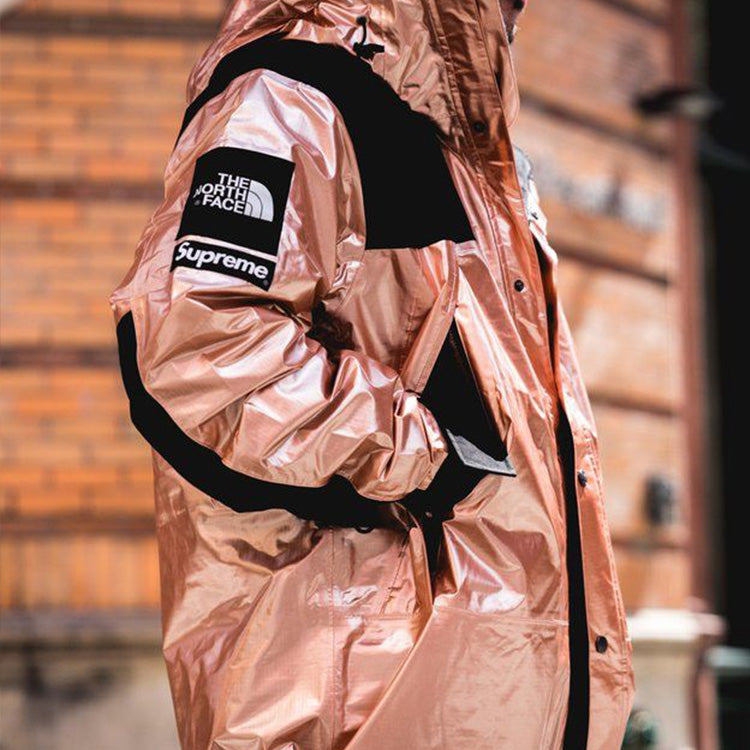Supreme x The North Face Metallic Mountain Parka Rose Gold SUP-SS18-603