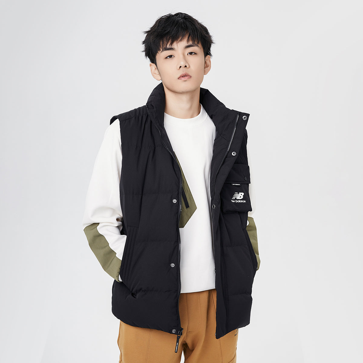 New Balance Windproof Puffer Vest Asia Sizing 'Black' AMV14310-BK