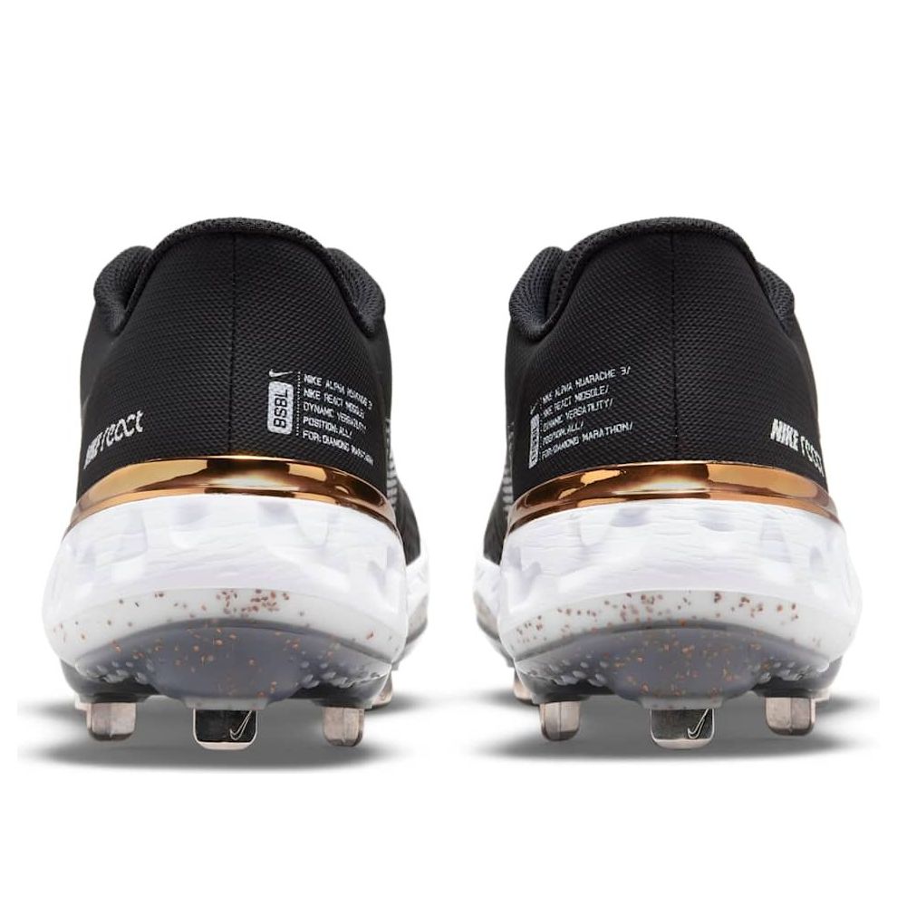 Nike Alpha Huarache Elite 3 Low 'Black Metallic Gold' CK0746-012