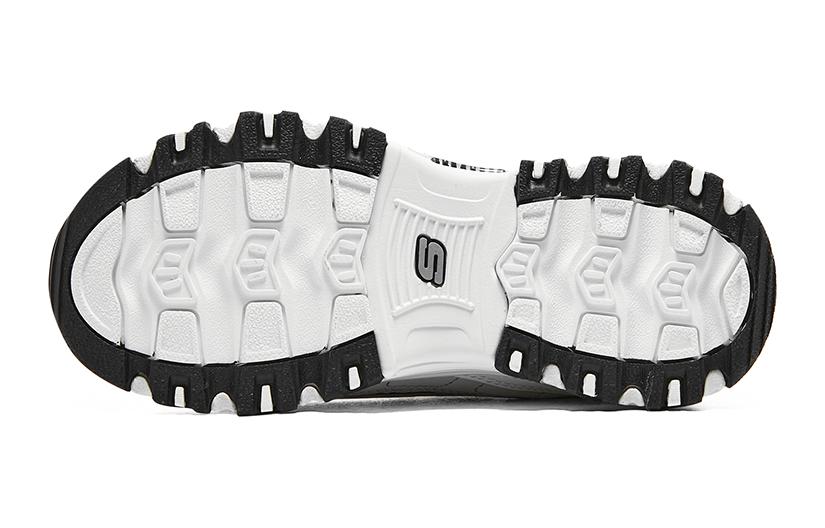 (GS) Skechers Dlites Shoes 'White Beige Black' 403825L-WLGY