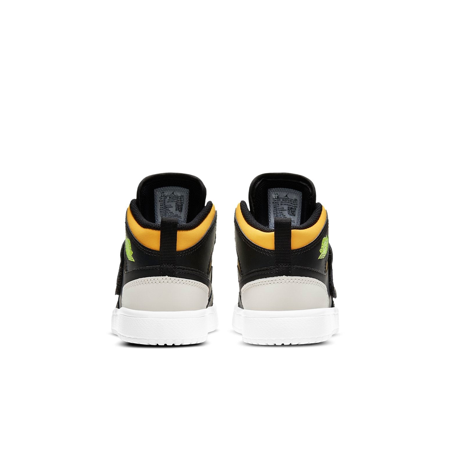 (PS) Air Jordan 1 Sky logo 'Black Green Orange' BQ7197-071