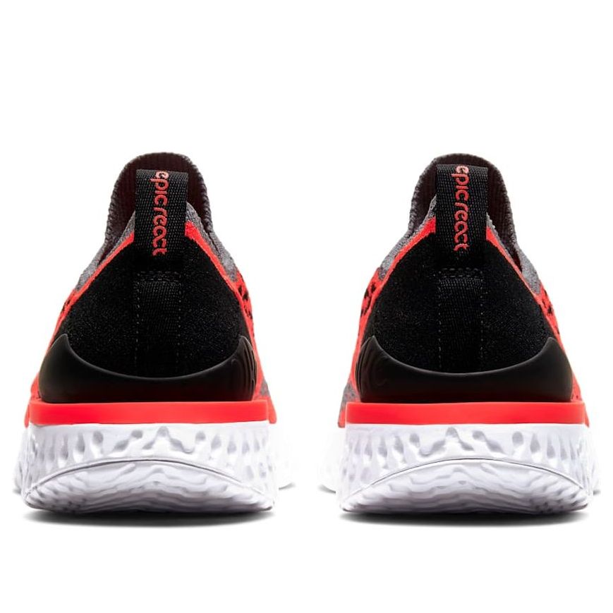 (GS) Nike Epic React Flyknit 2 'Cool Grey Bright Crimson' AQ3243-014