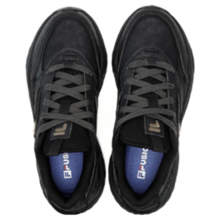 (WMNS) FILA FUSION Conch II Sneakers 'Black' T12W341609FCP