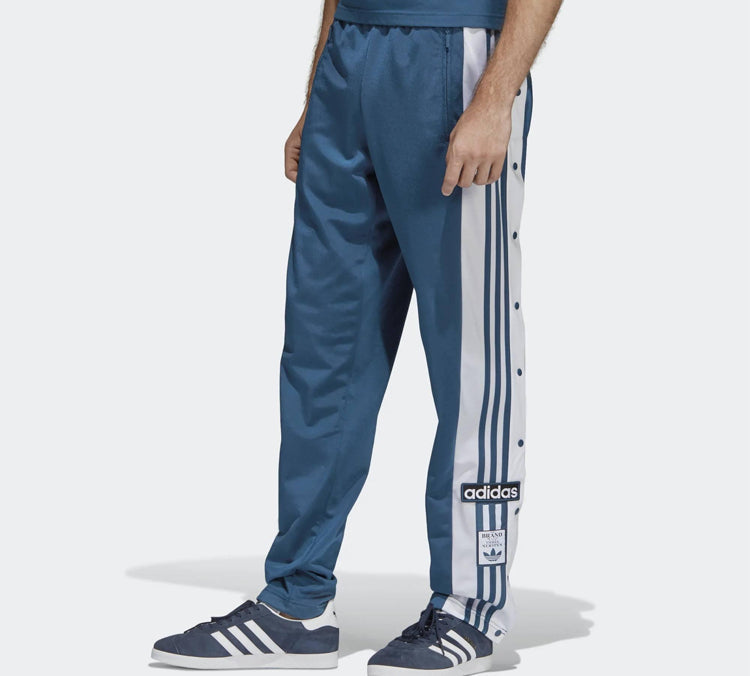 adidas originals Snap Pants Retro Sports Pants Navy Blue DV1592