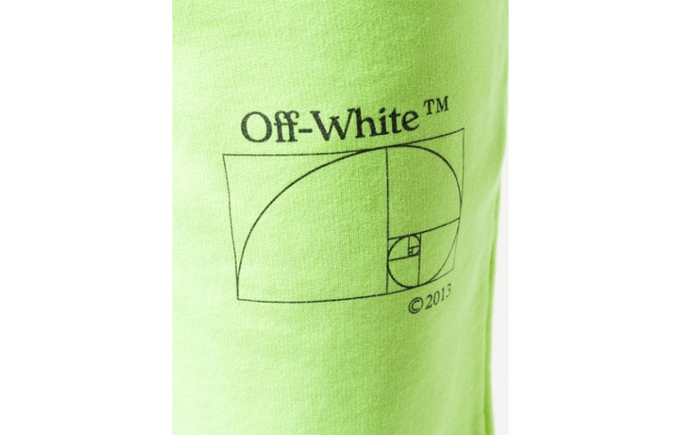 Off-White SS20 Mens Cotton 3D Pencil Bermuda Fluorescence OMCI006R20E300106210