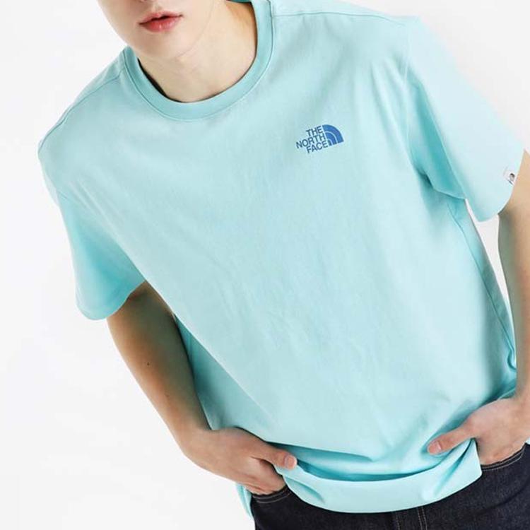 THE NORTH FACE Unisex GO-GREEN Printing Tee Blue NT7UL12L