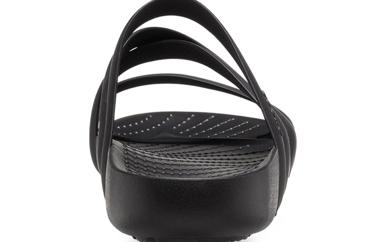 (WMNS) Crocs Splash Strappy Sandals 'Black' 208217-001