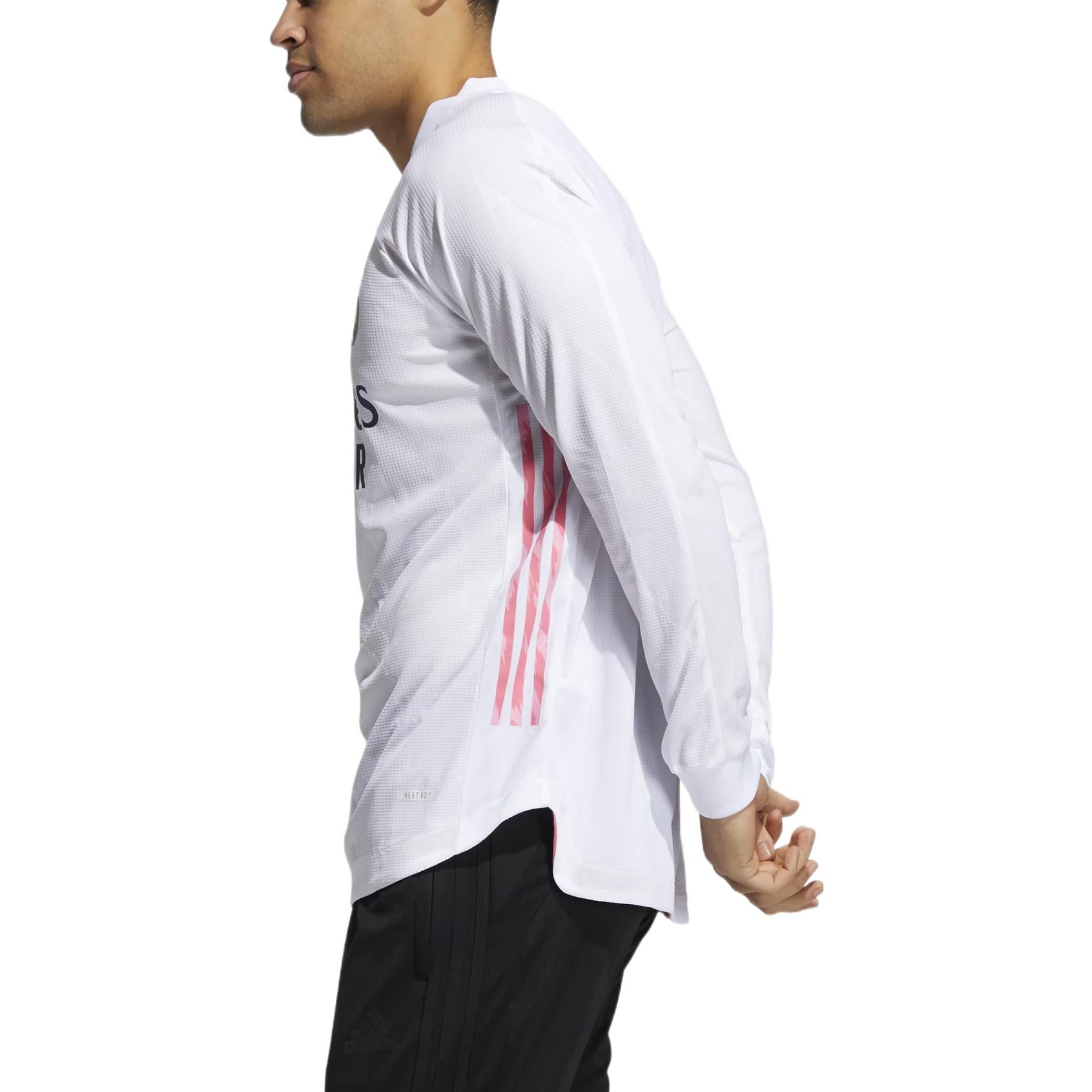 adidas Real Madrid 20/21 Authentic Home Long Sleeve Jersey 'White Navy' FQ7488