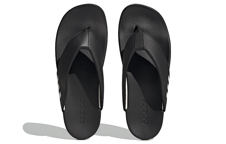 (WMNS) adidas Adilette Comfort Flip Flop 'Black White' HQ4458