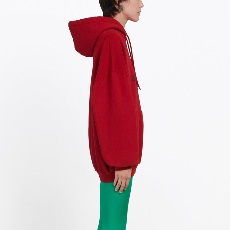 (WMNS) Balenciaga Alphabet Hoodie Red 556111TDV046064