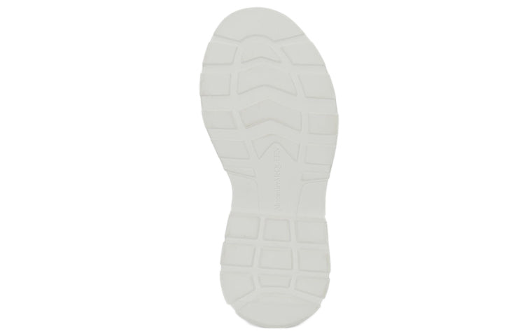 (WMNS) Alexander McQueen Tread Slick Glitter Low Sneaker 'Silver' 666805W4JF58286
