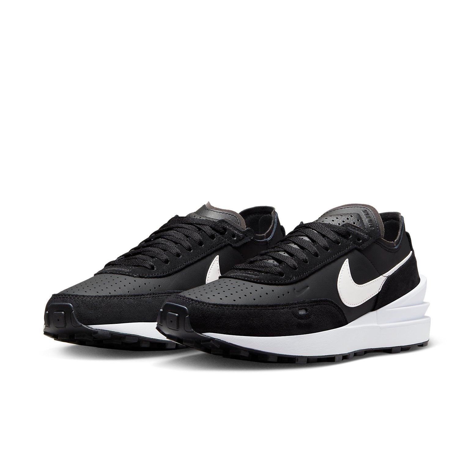 Nike Waffle One Leather 'Black White' DX9428-001