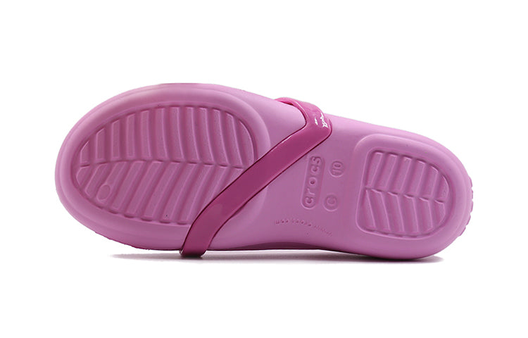 (PS) Crocs Lina Flat Small Casual Pink Sandals 205040-6I2