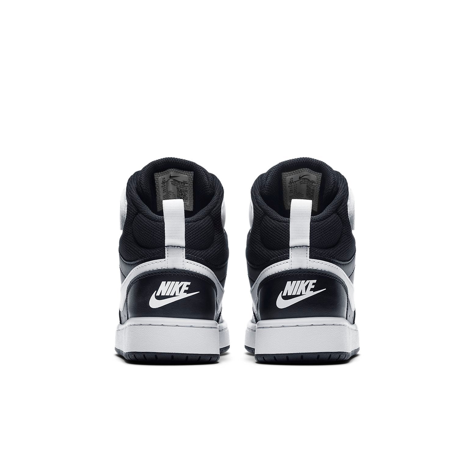 (GS) Nike Court Borough Mid 2 'Black White' CD7782-010