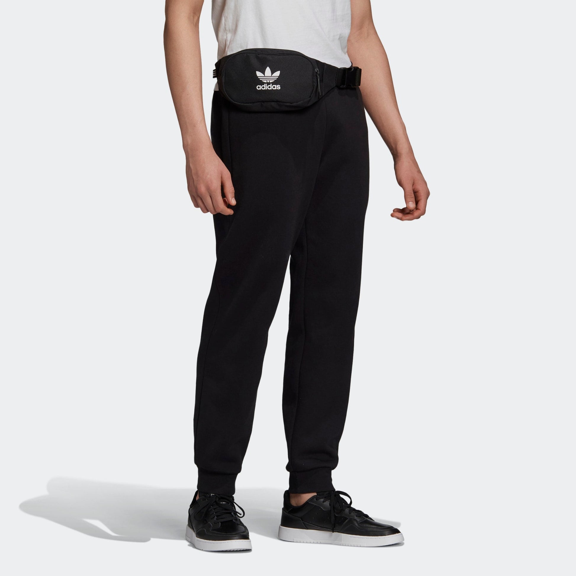 adidas originals 3d Tref Swtpant Bundle Feet Casual Sports Long Pants Black GE0806