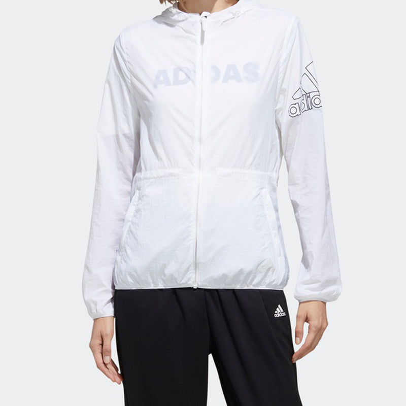 (WMNS) adidas hooded Woven Jacket White FT2862