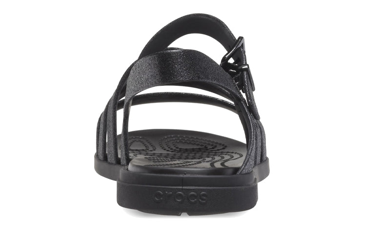 (WMNS) Crocs Tulum sandals 'All Black' 206737-0L9