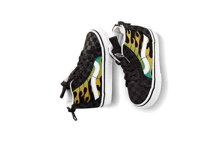 Vans SK8-Hi Zip Toddler Flame Black VN0A4BV1ESY