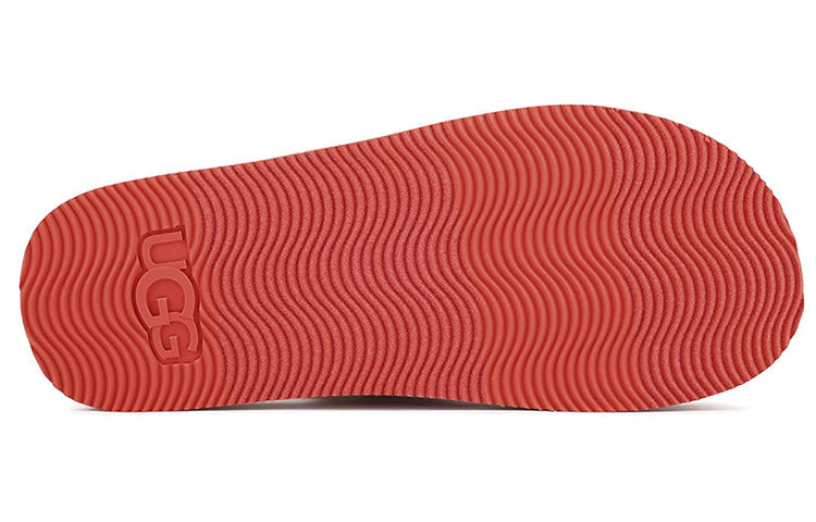 (WMNS) UGG Zuma Sling Beach Sandals Red White 1107893-PCRL