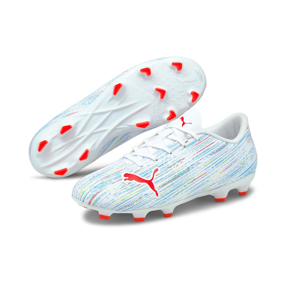 (GS) PUMA Ultra 4.2 FG AG 'White Red Blast' 106364-05