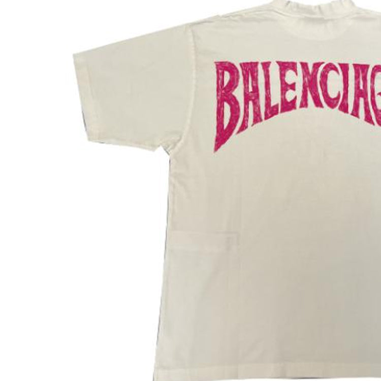 (WMNS) Balenciaga Paris Tropical T-Shirt 'White' 764235TPVL99601
