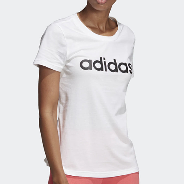 (WMNS) adidas E LIN SLIM T Sports Stylish Short Sleeve White DU0629