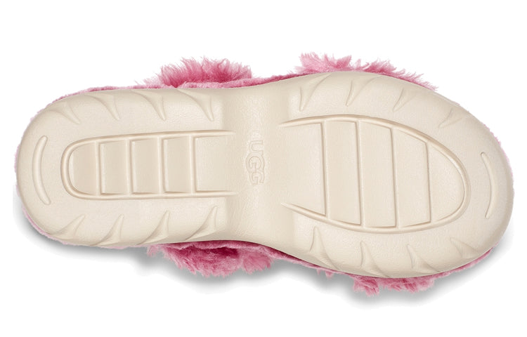 (WMNS) UGG Fluff Sugar Sandal Lightweight Cozy Sports Sandals Pink Red 1119999-STPN