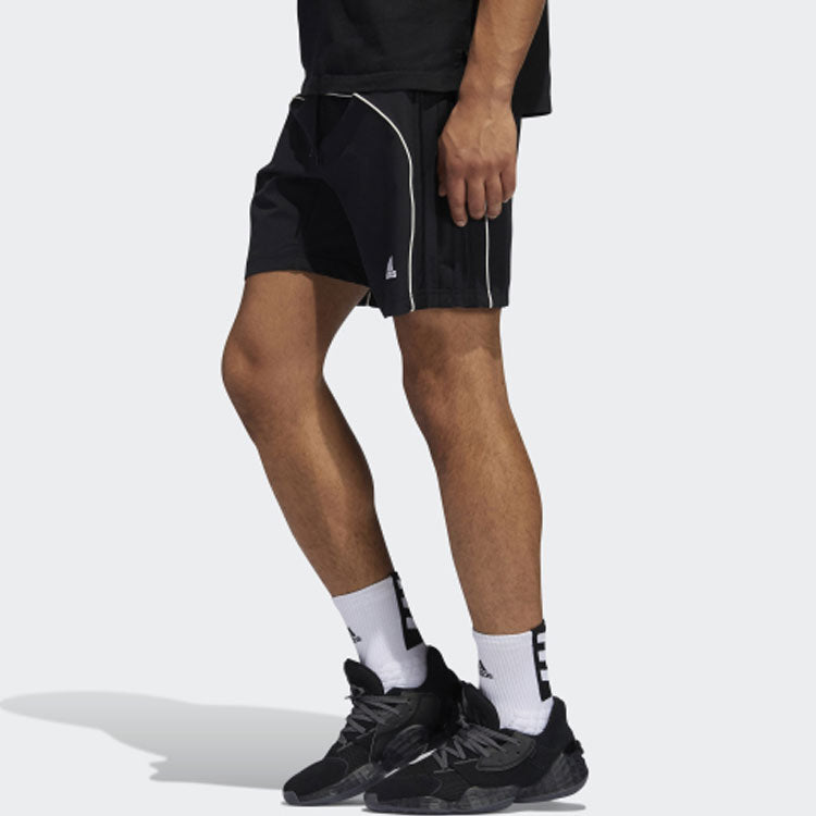 Men's adidas Harden Short James Harden Logo Embroidered Basketball Sports Shorts Black GD1590