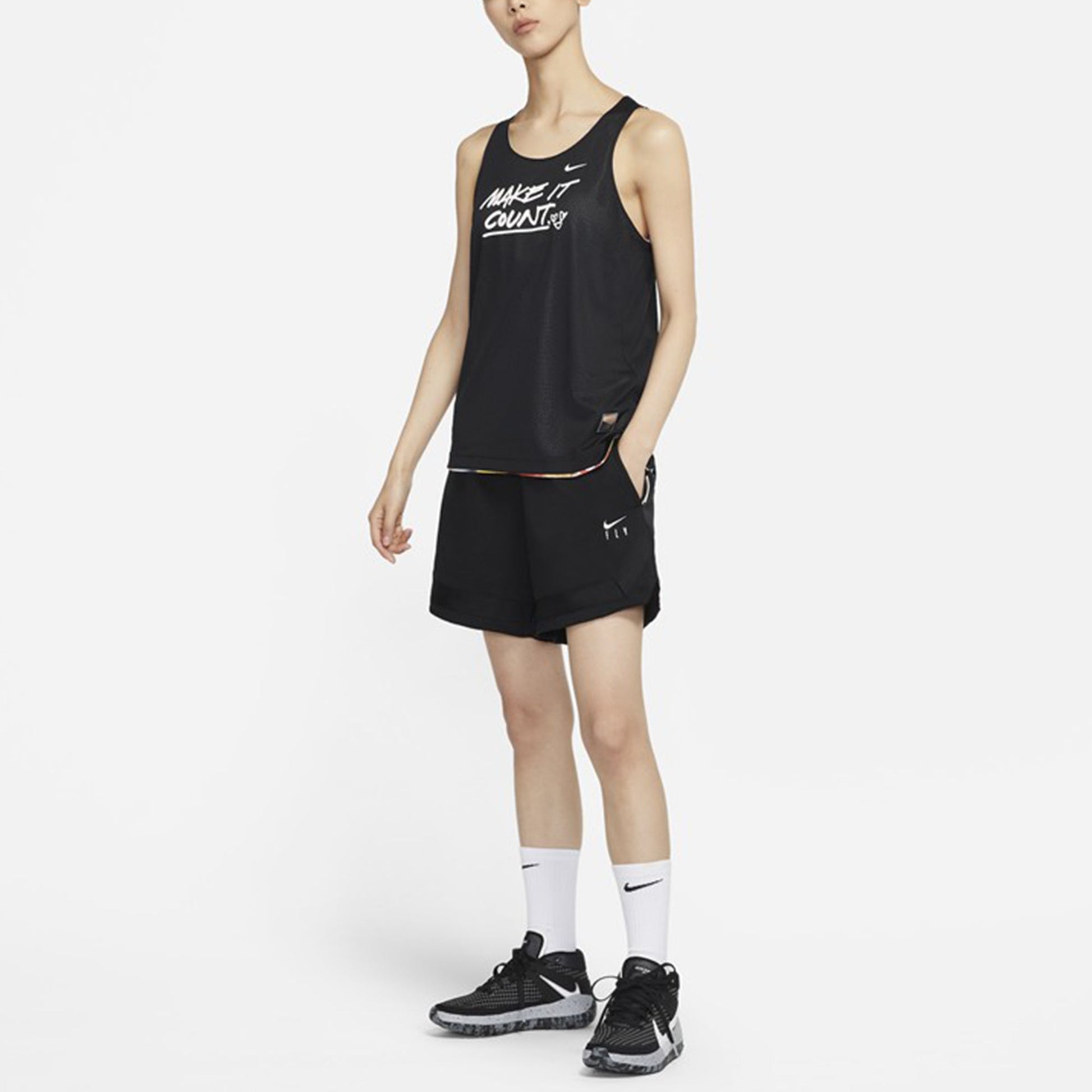 (WMNS) Nike Si Short Athleisure Casual Sports Breathable Lacing Shorts Black CZ7218-010