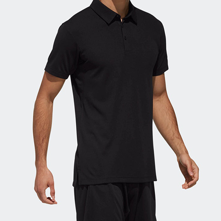 Men's adidas Sports Tennis Ppolo Black Polo Shirt DU8411
