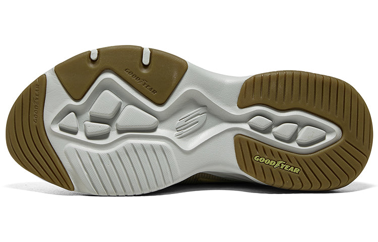 Skechers D'Lites 4.0 Shoes 'White Yellow Olive' 894286-BRMT
