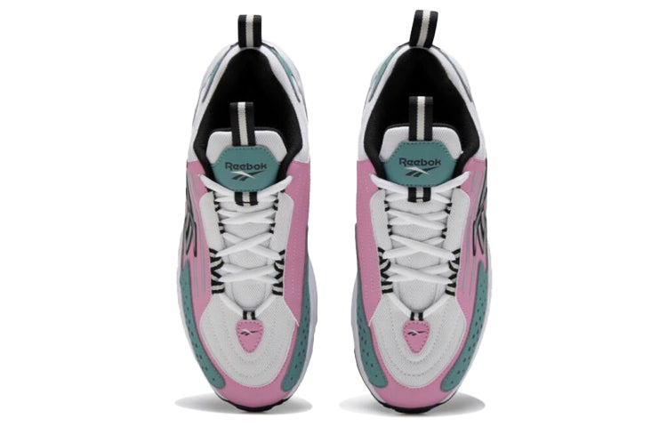 (WMNS) Reebok Dmx Series 2200 Running Shoes White/Green/Pink EF3012