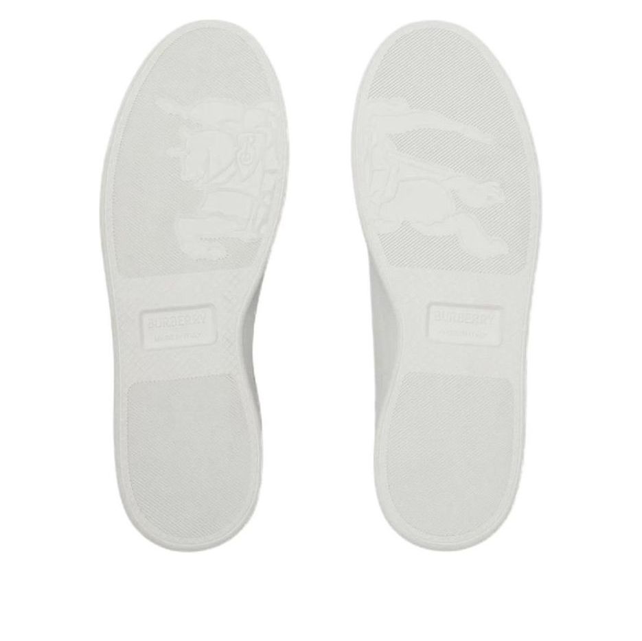 Burberry 26 Leather Set Sneakers 'White Sand Beige' 81188501