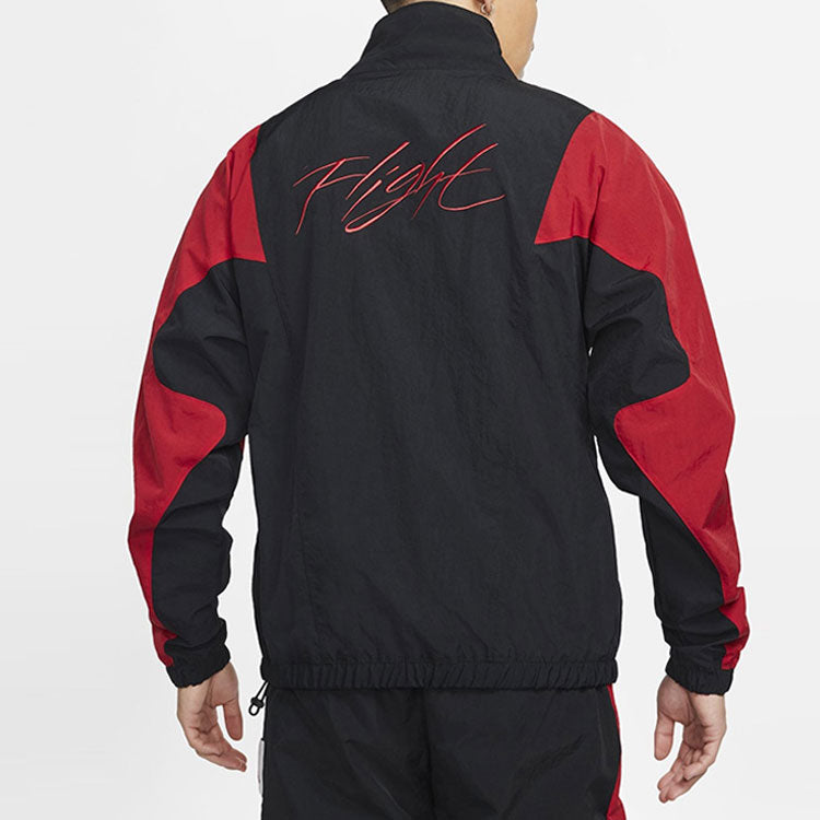 Air Jordan Flight Splicing Casual Sports Stand Collar Jacket Black CV3151-010