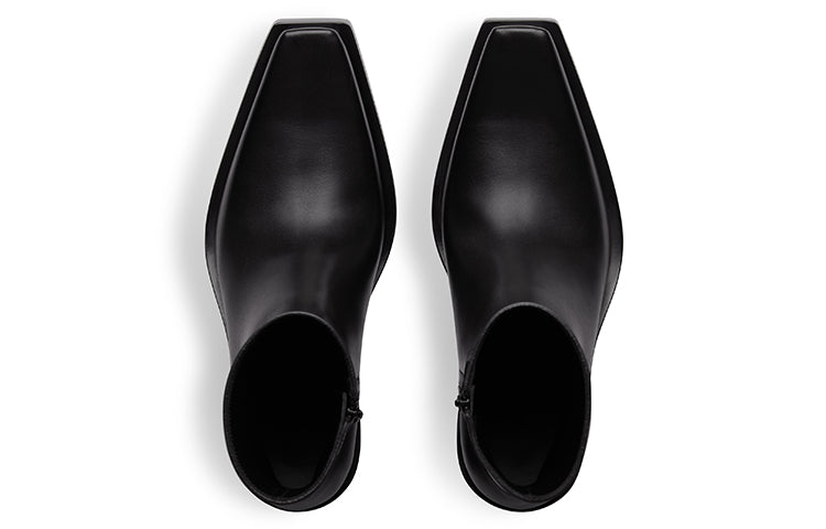 Balenciaga Santiago Booties 'Black Matte Calfskin' 745530WBDO01000