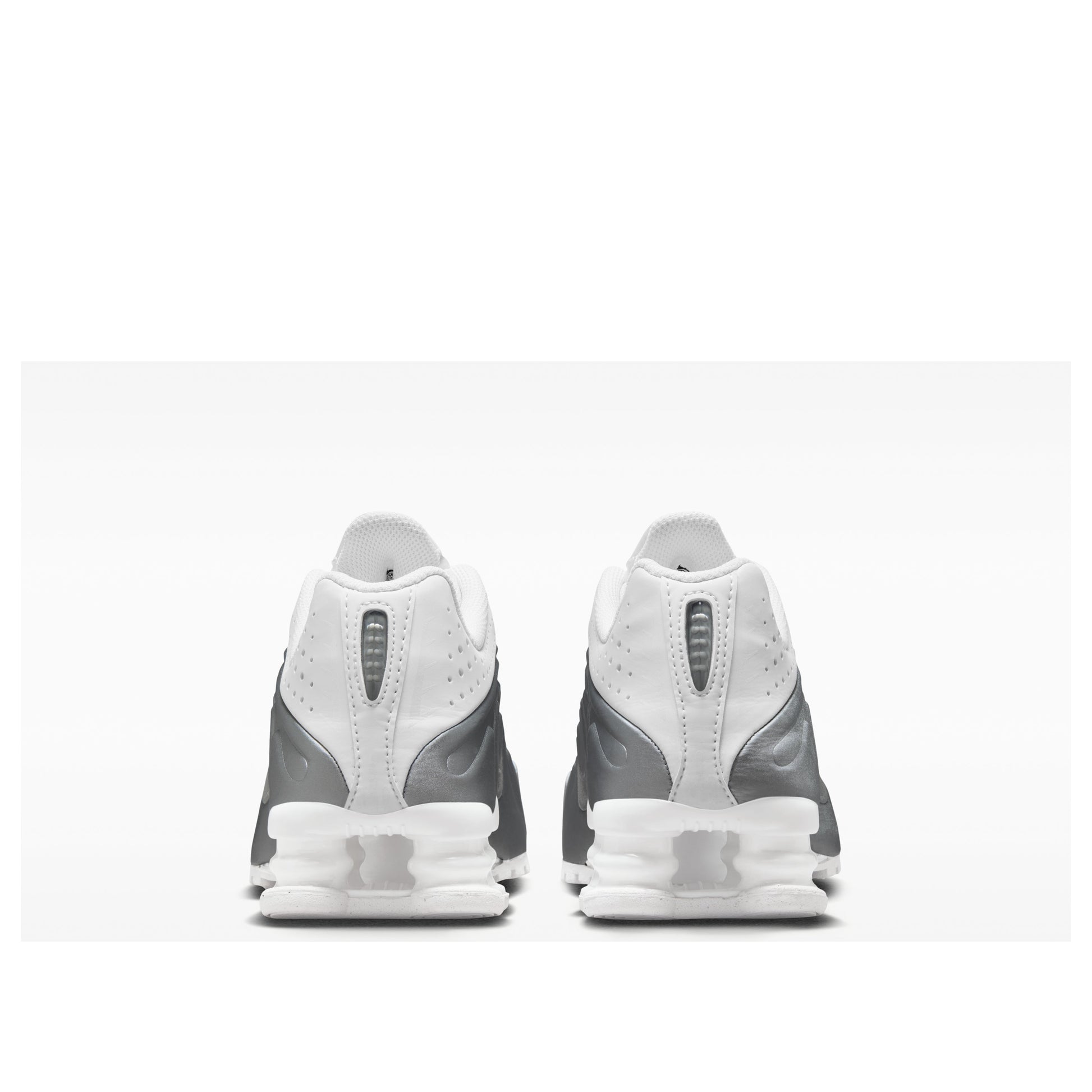 (GS) Nike Shox R4 'White Metallic Silver' CW2626-101