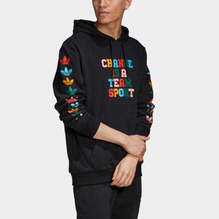 adidas originals Cts Multi Hdy Multi-Color Alphabet Printing Pullover Black GP4439