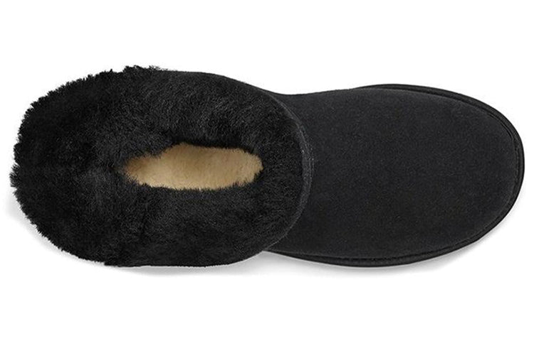 (WMNS) UGG Classic Bling Mini Fleece Lined Pure Black 1105364-BLK