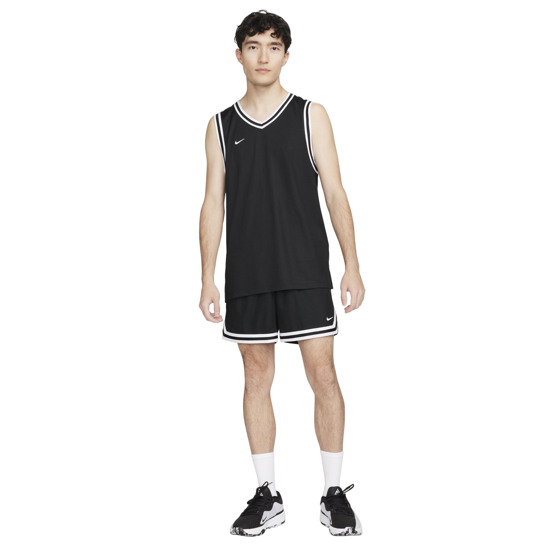 Nike DNA Basketball Jersey 'Black White' FQ3708-010