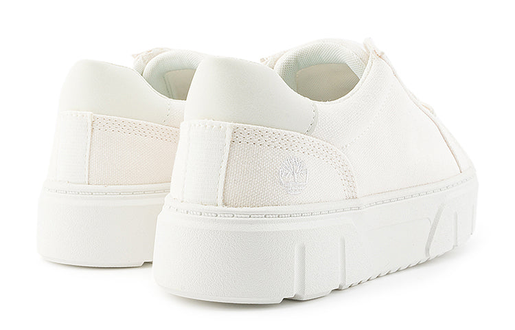 (WMNS) Timberland Laurel Court Low Lace Up Sneakers 'White Canvas' A5ZHGW