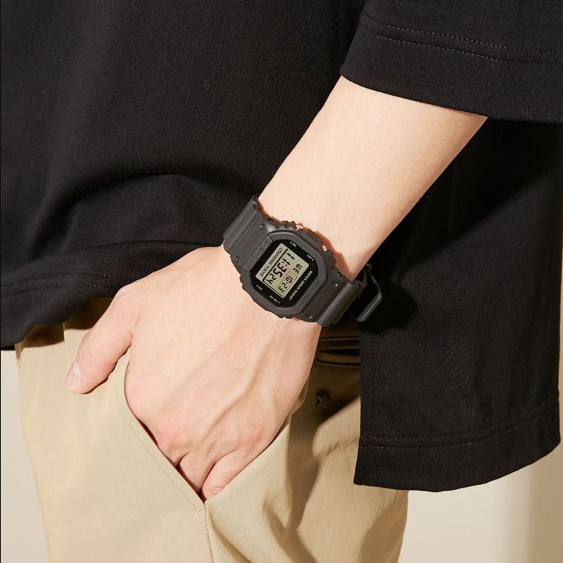 CASIO G-Shock Square 'Black' DW-5600E-CONVERSE