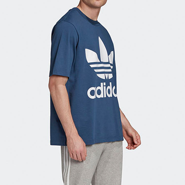 adidas originals Sports Round Neck Short Sleeve Blue FM3795