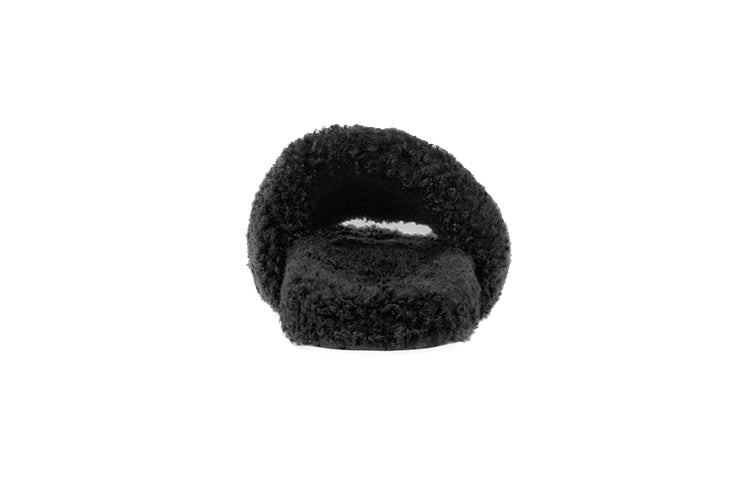 Balenciaga Furry Slides 'Black' 654747W2DO11096