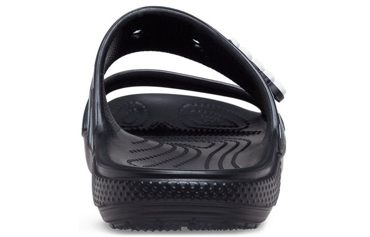Crocs Classic Casual Fashion Unisex Black Blue Slippers 207680-066