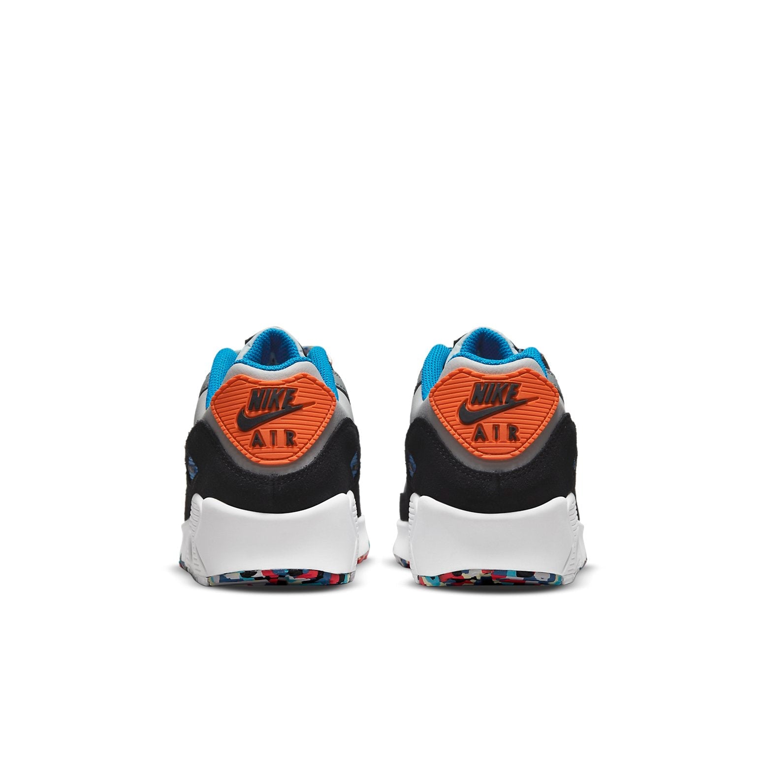 (GS) Nike Air Max 90 Leather 'Grey Fog Multi Swoosh' DM7594-001