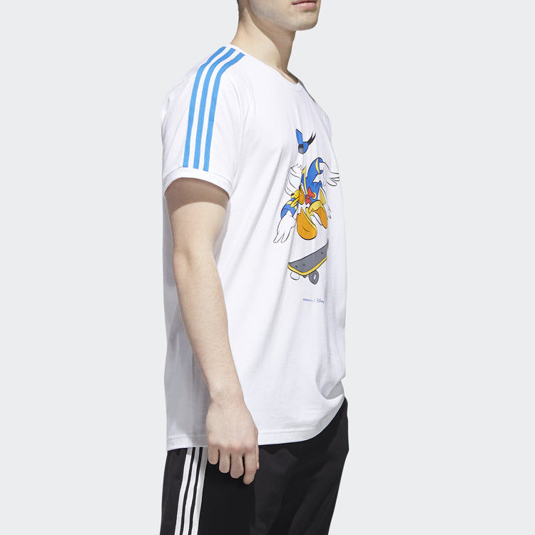 adidas neo U Dsny dd Tee Donald Duck Casual Round Neck Short Sleeve White GJ5648