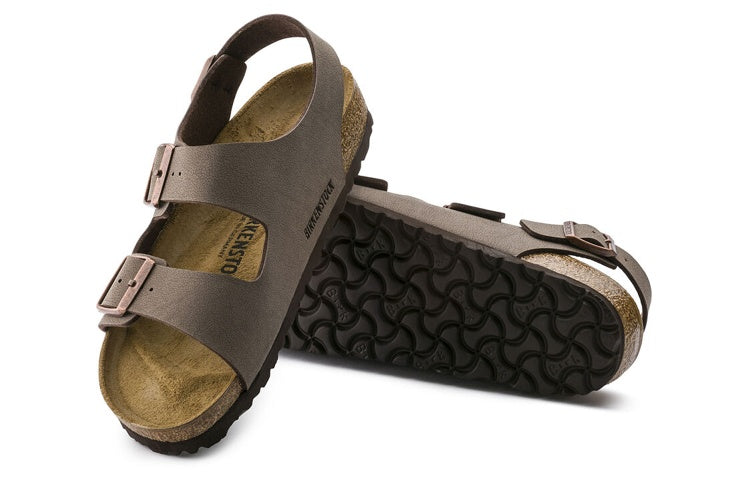 Birkenstock Milano Birko-Flor Birkibuc Narrow Fit Sandals 'Mocca' 0634503